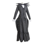 Adult kids Jack Skellington Sally Suit Costume The Nightmare Before Christmas for women men Boy Girl full Set - Azufun