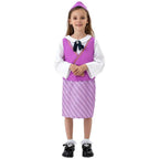 Airline Stewardess Cosplay Costume Flight Attendant Costume For Kids - Azufun