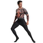 Aquaman Arthur Halloween Fancy Family Cosplay Costume Zentai Jumpsuit - Azufun