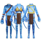 Avatar: The Way of Water Cosplay Costume adult zentai costume Sets and Mask Up For kids - Azufun
