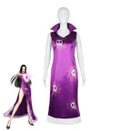 Boa Hancock Cosplay Costume One Piece Anime Outfits Halloween Carnival Dresses for Women - Azufun