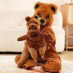 Brown Bear animal furry costume Children's Day Matching Pets Party Halloween - Azufun