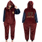 Brown Harry Potter Kigurumi Onesie Pajamas for Adult|?PajmasBuy