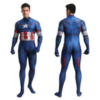 Captain America Outfits Halloween Cosplay Costume Bodysuit - Azufun