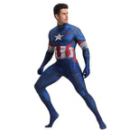 Captain America Outfits Halloween Cosplay Costume Bodysuit - Azufun