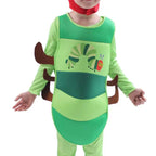 Caterpillar Cosplay Costume Boys Girls Halloween Jumpsuit Book Week Dress Up for Kids - Azufun