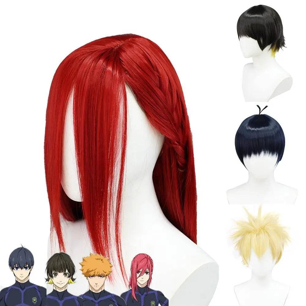Chigiri Hyoma Cosplay Wig Bachira Meguru Hair Blue Lock costume wigs - Azufun