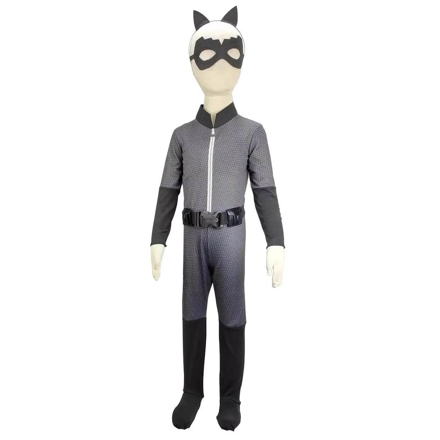 Children's Catwoman Costume Dark Knight 4-piece set Kids - Azufun