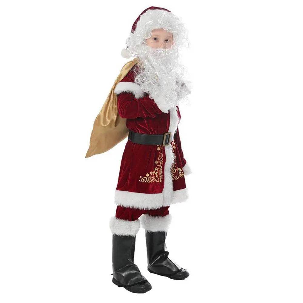 Children's Christmas Costumes Boys and Girls Santa Claus Costumes - Azufun