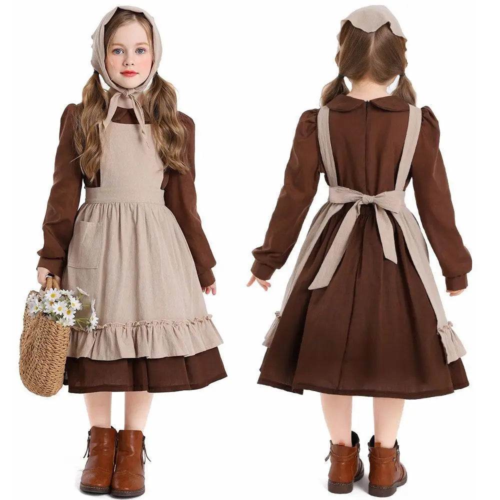 Children's Day Cinderella Maid Costume Party Costume - Azufun