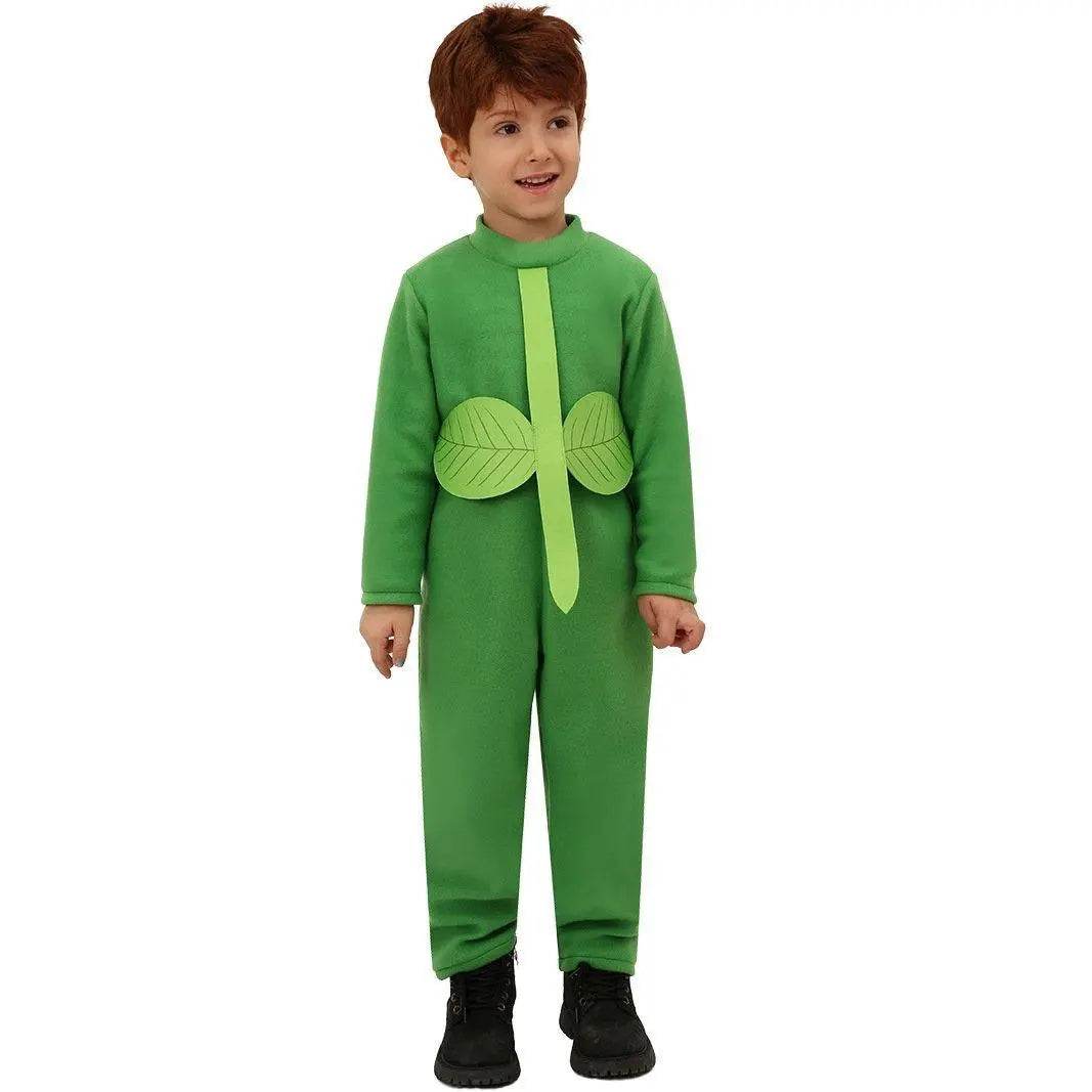Children's Day Sun Flower Kids Jumpsuit Stage Party Cosplay Costumes - Azufun