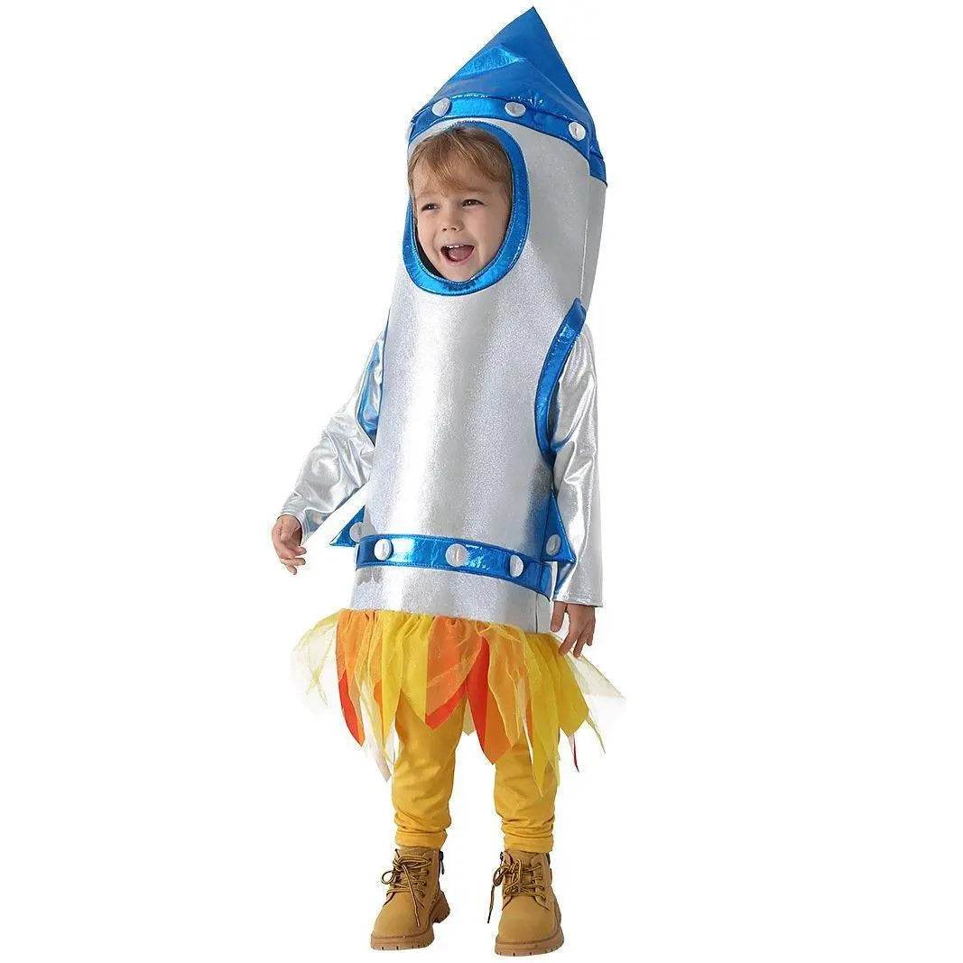 Children's Rocket Astronaut Costume Space Stage Outfit for Kindergarten Performances - Azufun