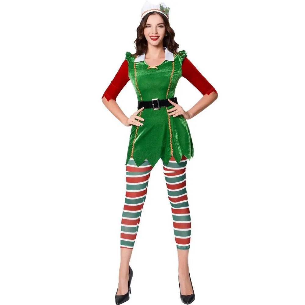Christmas Costume Holiday Party Theme Christmas Tree Dress Ladies - Azufun