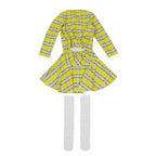 Clueless Cher Horowitz Girl Cosplay Costume School Uniform Suit Fancy Dress Halloween Outfit - Azufun