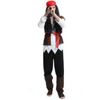 Couples Pirate Outfit Cosplay Costume Fancy Dress Halloween For Adult - Azufun