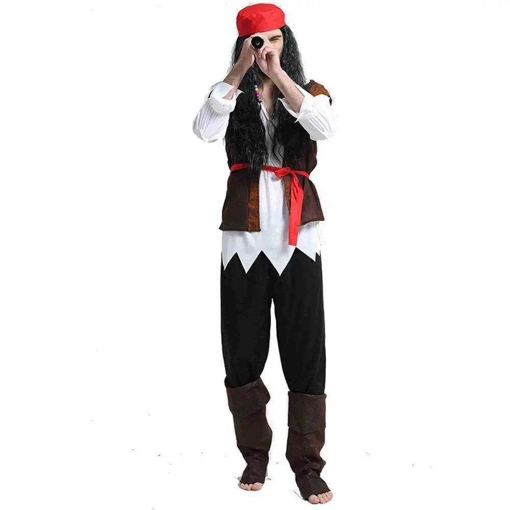Couples Pirate Outfit Cosplay Costume Fancy Dress Halloween For Adult - Azufun