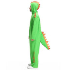 Cute Green Big Tail Dinosaur Animal Adult Jumpsuit Cosplay Costume Carnival - Azufun