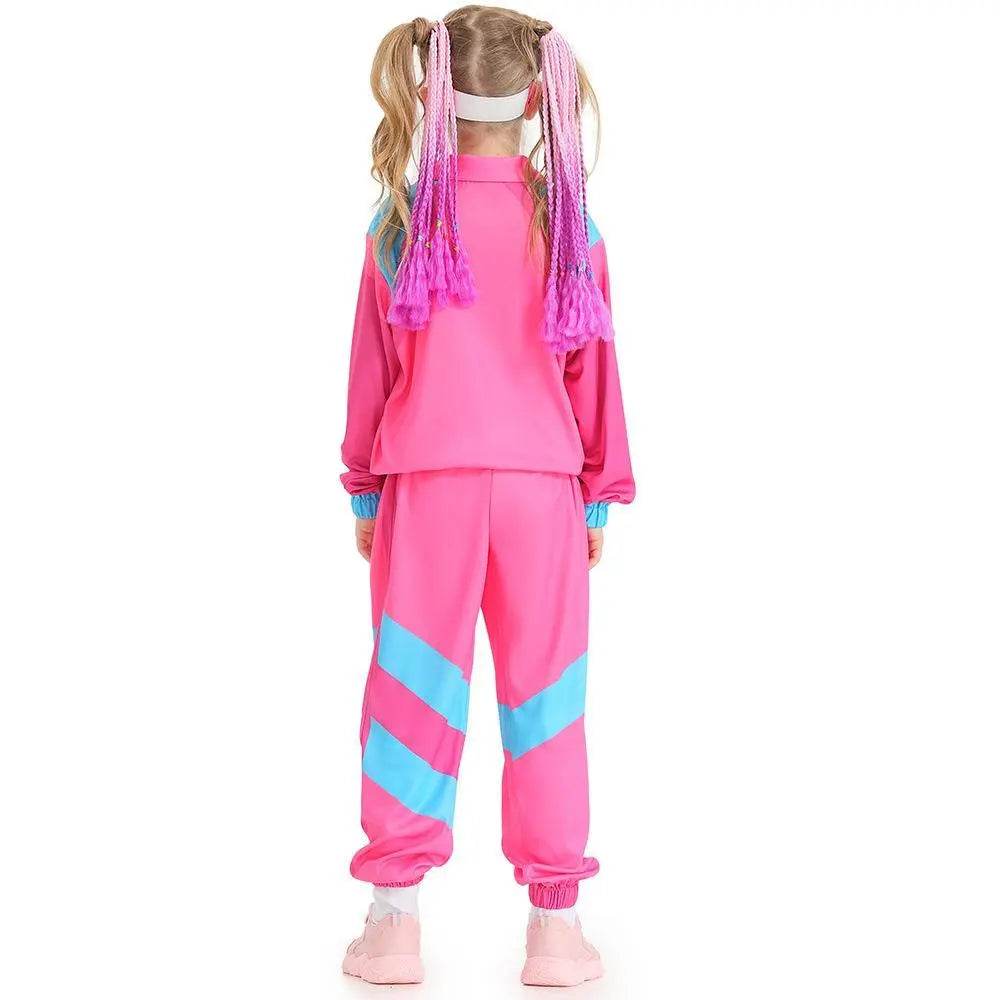 Disco 80S Costume Outfits Dance Set Hip Hop Modern Jazz Team Performance Kids - Azufun