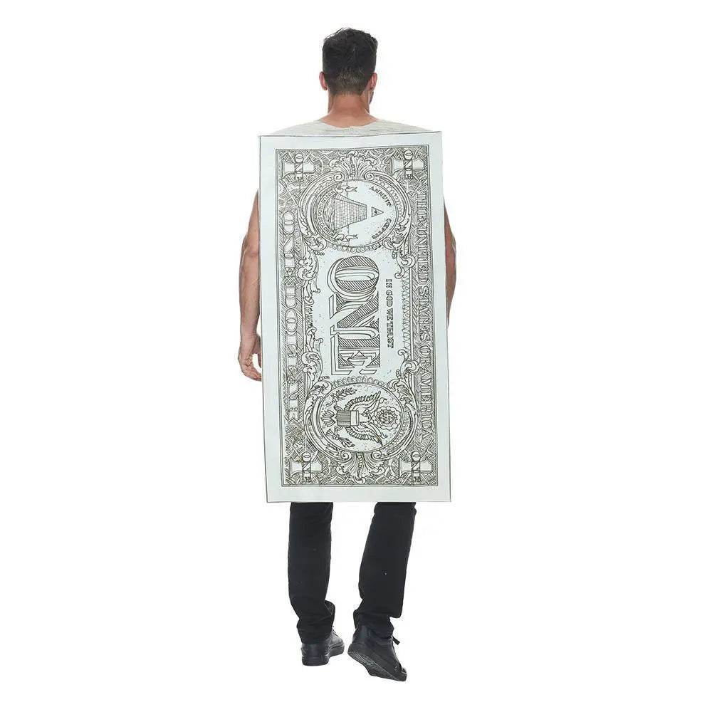 Dollar Costume Halloween Cash Costume Funny Money Maker Adult Men Women - Azufun