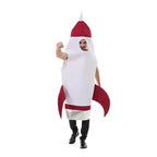 Fancy Dress Space Rocket Inflatable Costume Jumpsuit for Adults Outfit Halloween - Azufun