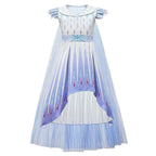 Frozen 2 Cosplay Elsa Halloween Performance Costume Girls Fancy Dress - Azufun