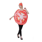 Fruit Sliced Vegetable Tomato women Halloween carnival costume for Adult - Azufun
