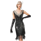Gatsby 1920s Party Fringe Flapper Dress Retro Costume - Azufun