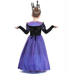 Girl's Twilight-Princess Costume Medieval Purple Court Dress Cosplay Costume - Azufun