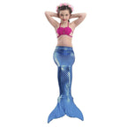 Girls Kids Mermaid Tail Swimwear Bikini Set Swimsuit Swimming Costume - Azufun