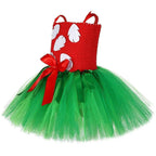 Girls Tutu Dreams Hawaii Lilo Costume with Tropical Fern Leaf Headband - Azufun