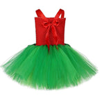 Girls Tutu Dreams Hawaii Lilo Costume with Tropical Fern Leaf Headband - Azufun
