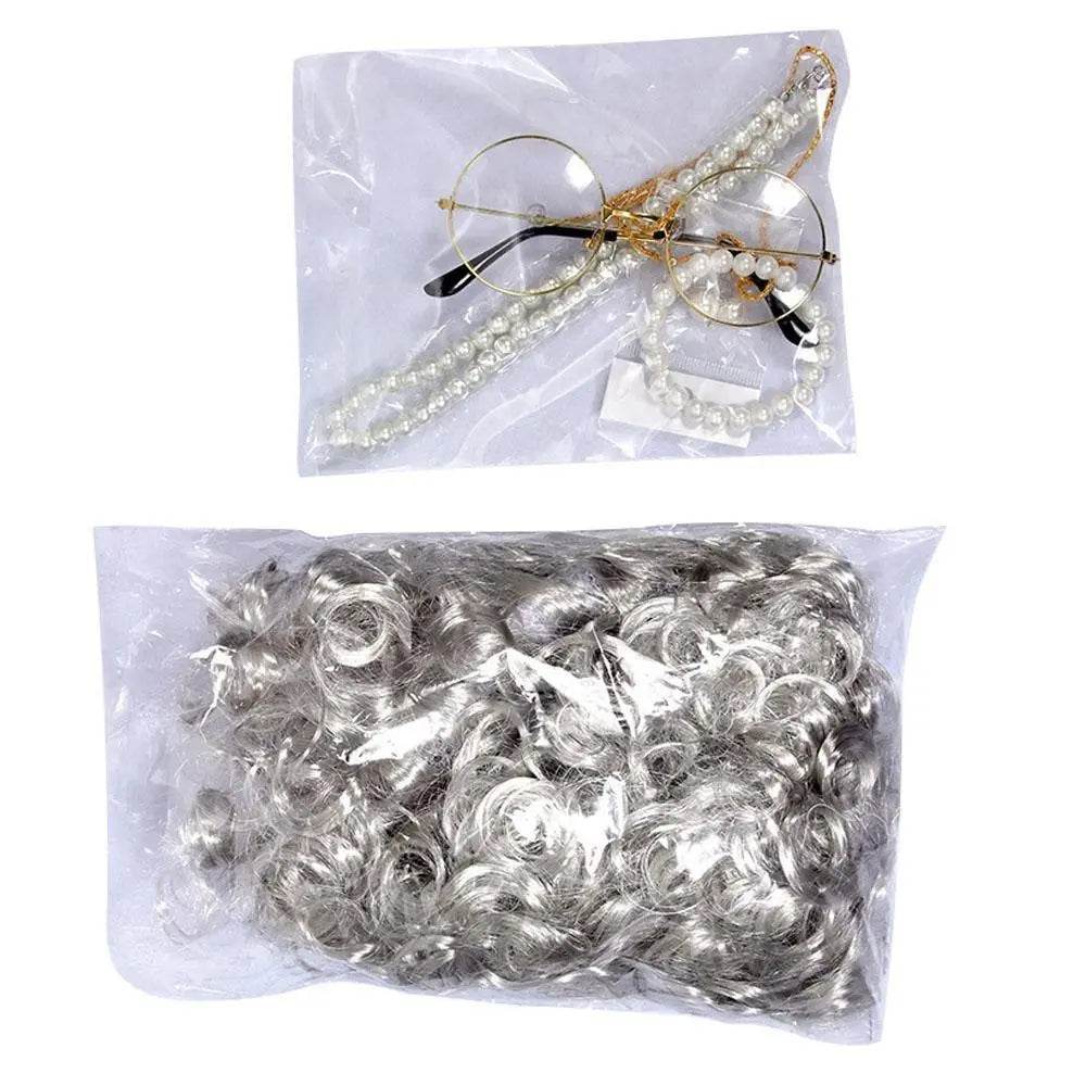 Grandma Cosplay Costume Halloween Children's Day Party Stage Performance Outfit - Azufun