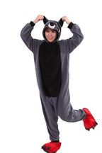 Grey Coon Racoon Kigurumi Animal Onesies Costume Pajamas - Pajamasbuy