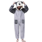 Grey Mickey Kigurumi Onesie Pajamas for Adults|?PajmasBuy