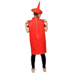 Halloween Adult Couples Mustard Ketchup jumpsuit Costume Cosplay Party - Azufun