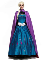 Halloween Adult Snow Queen Anna Cosplay Costume Dress - Azufun