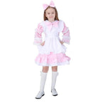 Halloween Alice Dress Girl's Princess Costume Maid Dress for kids - Azufun