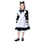 Halloween Alice Dress Girl's Princess Costume Maid Dress for kids - Azufun