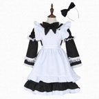 Halloween Alice Dress Girl's Princess Costume Maid Dress for kids - Azufun