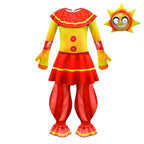 Halloween Clown Cosplay Costumes Jumpsuit Sun Moon Performance Romper For Kids - Azufun