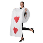 Halloween Couples Parody Toilet Paper Coat Heart Print Costume - Azufun