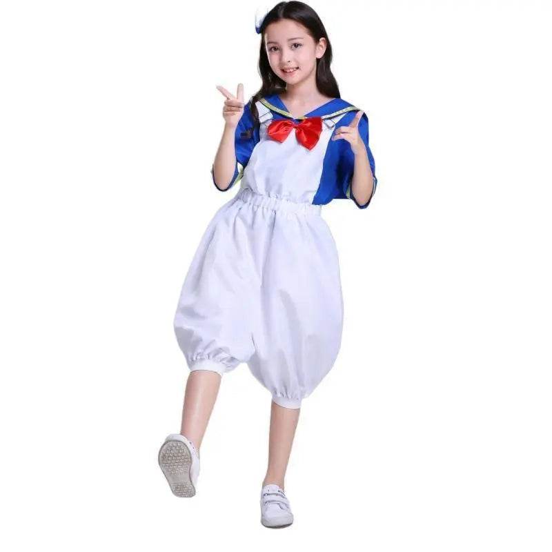 Halloween Sailor Suit Donald Duck Matching Family Cosplay Costume - Azufun