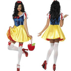 Halloween Snow White Dress Cosplay Costume Sassy - Azufun