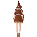 Halloween The Wizard of OZ Scarecrow Dress Cosplay Costume for Women - Azufun