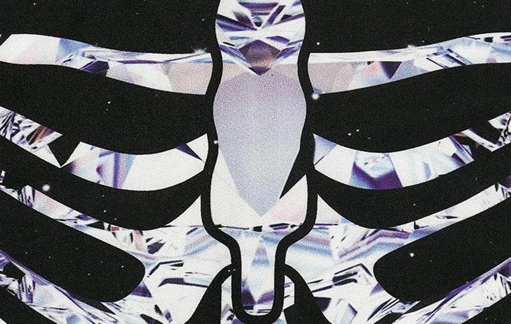 Halloween White Skeleton Elastic Bodycon Jumpsuit Cosplay Costume - Azufun