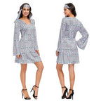 Hip Hop Rock Hippie 70s Costumes Cosplay Halloween Outfit Fancy Dress - Azufun