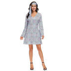 Hip Hop Rock Hippie 70s Costumes Cosplay Halloween Outfit Fancy Dress - Azufun