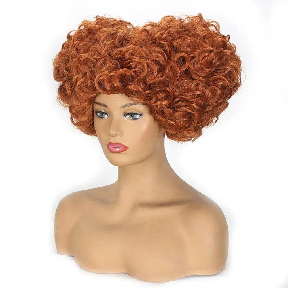 Hocus Pocus Cosplay Winifred Movie Wig Red Queen Costume Wigs for Adult - Azufun