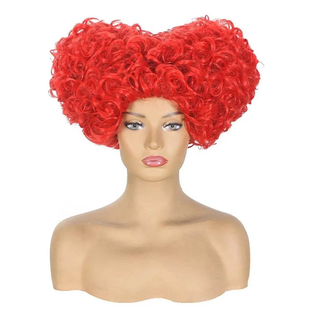 Hocus Pocus Cosplay Winifred Movie Wig Red Queen Costume Wigs for Adult - Azufun