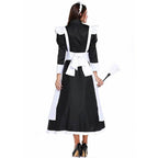 Housekeeper French maid costume German maid costume black and white long skirt unisex - Azufun